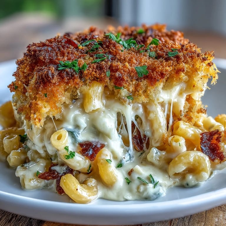 3. Soul Food Baked Mac and Cheese with Crunchy Top - Bubbly, cheesy pasta bake crowned with a golden, buttery breadcrumb topping.