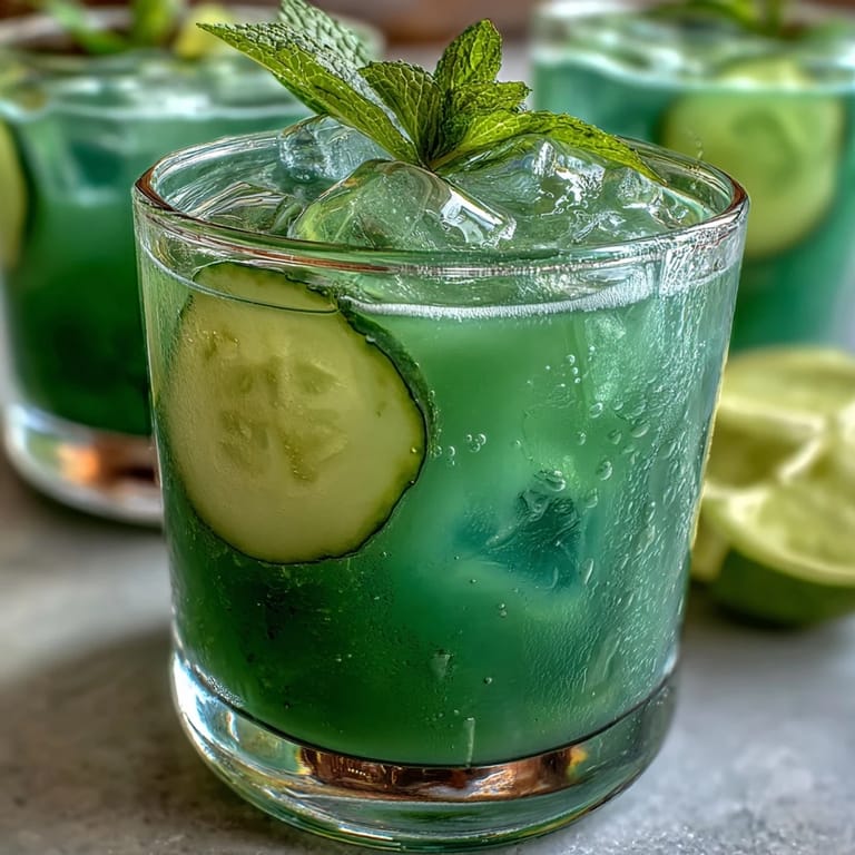 Vin agreste concombre menthe vert, idéal pour un regain d'énergie après le sport.