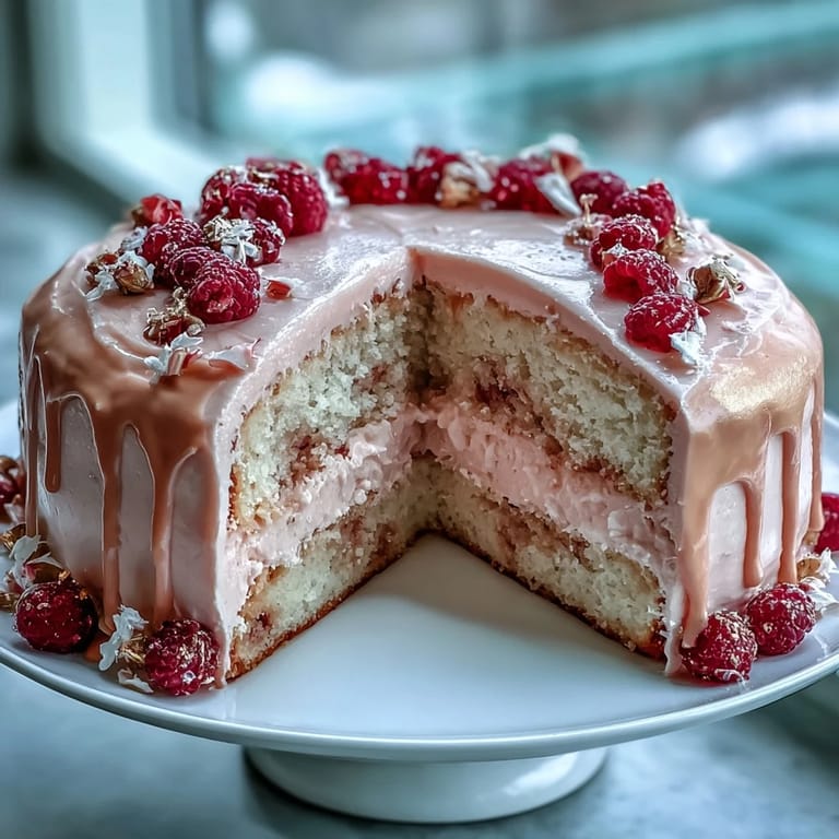 Gâteau rosé au velours soyeux, orné d'un élégant glaçage doré comestible.