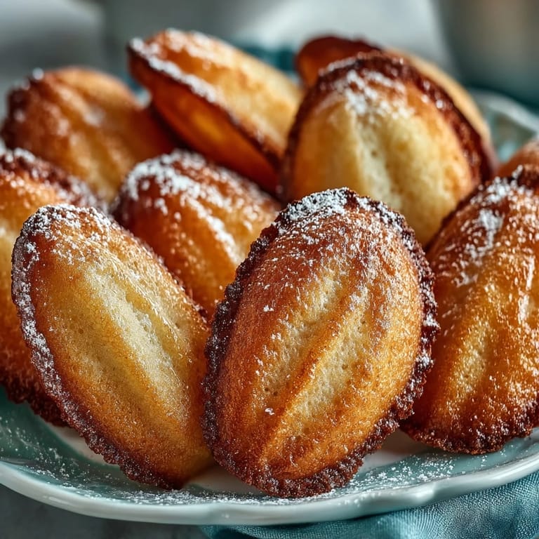 Classiques madeleines françaises faites maison, tendre mie, saveur beurrée-citronnée, une gourmandise facile.
