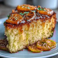 Gâteau à l'huile d'olive et aux oranges confites avec farine d'amande, un dessert moelleux et parfumé parfait pour le thé de l'après-midi.