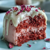 Gâteau velours rosé pour bridal shower avec coulée dorée : couches de gâteau rose tendre, crème au beurre rosé et élégante coulée dorée pour une célébration inoubliable.